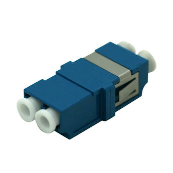 ADA-LCDPXBLUE/FL Fiberworks AS  Adapter SM LC-DPX Blue Flangeless, metall clip, Zr. sleeve